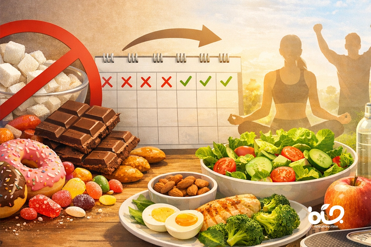 تأثير أسبوع بدون سكر على جسمك وشهيتك وطاقتك