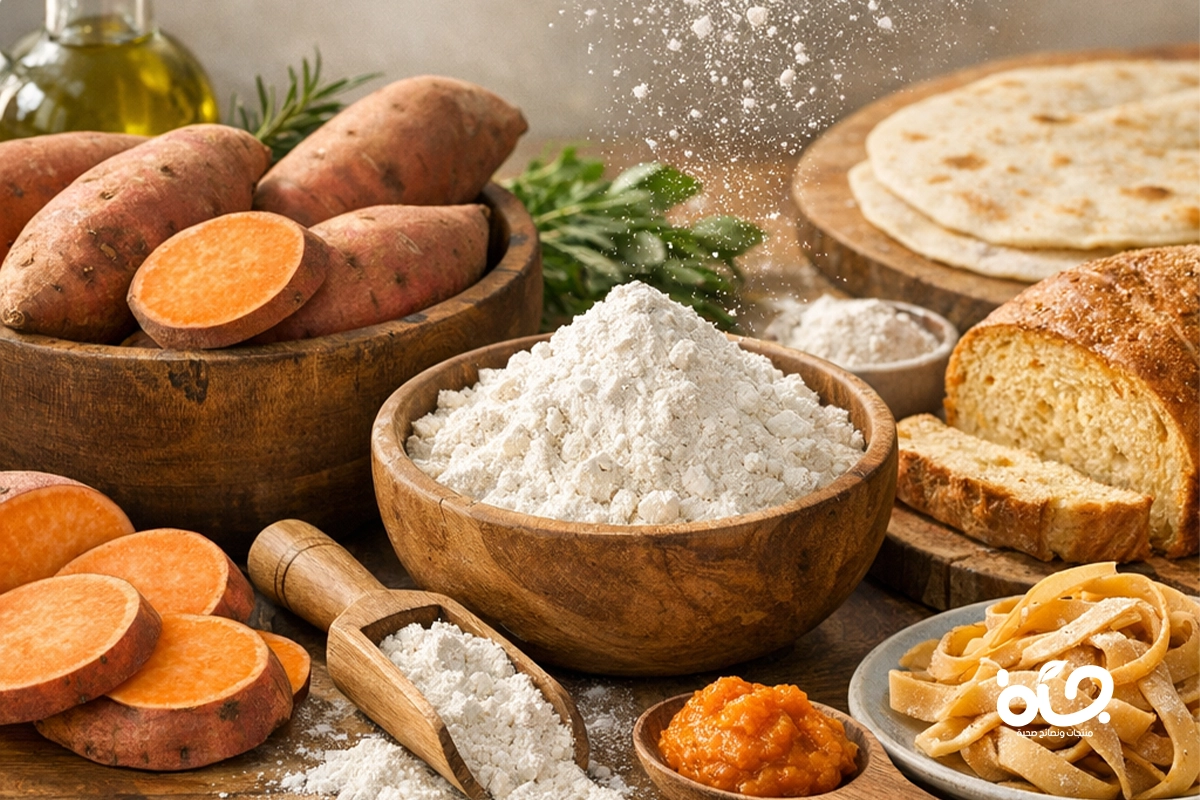 البطاطا الحلوة بديل صحي للدقيق: فوائد مذهلة ووصفات لنظام غذائي متوازن