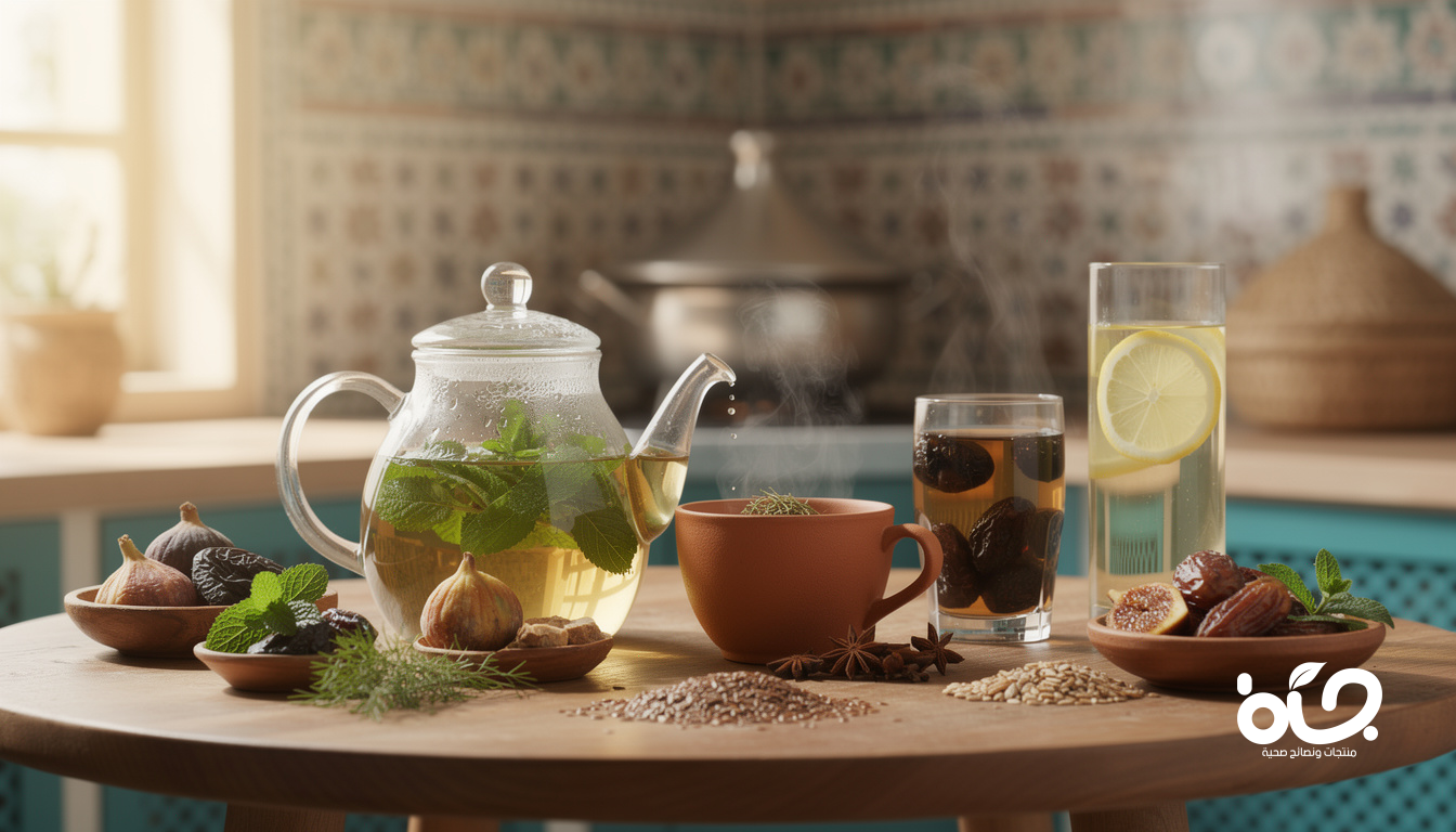 أفضل المشروبات المغربية لعلاج الإمساك وتحسين الهضم