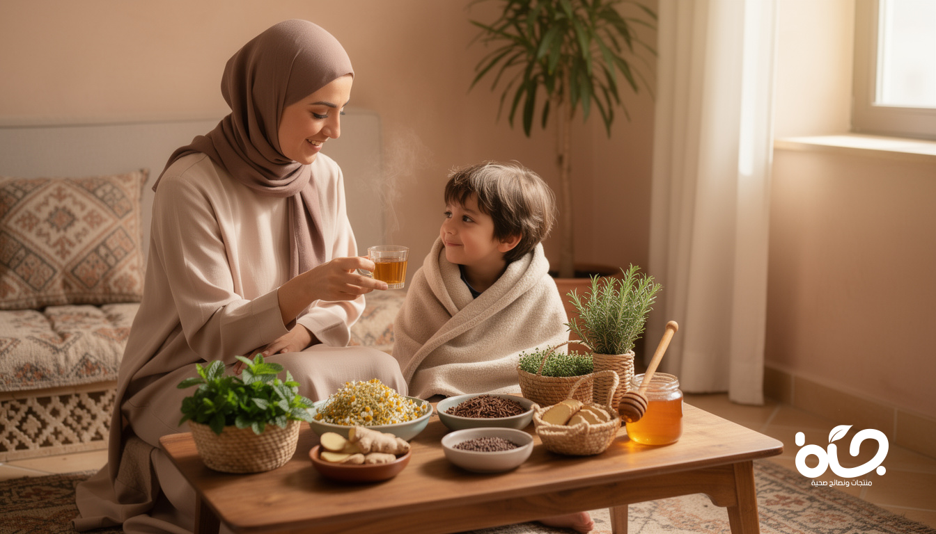 كيفية علاج ضعف المناعة عند الأطفال بالأعشاب المغربية بطرق آمنة