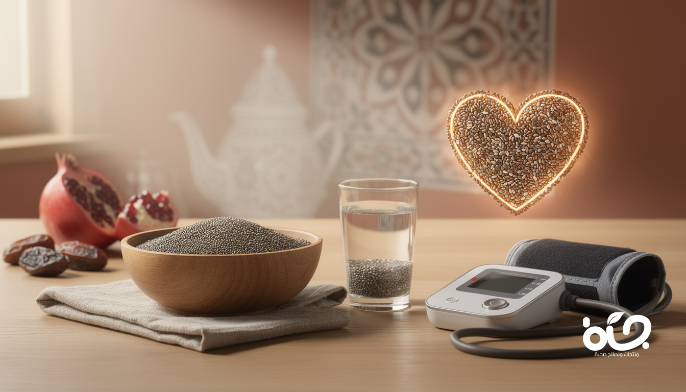 فوائد بذور الشيا المغربية لصحة القلب وتنظيم ضغط الدم
