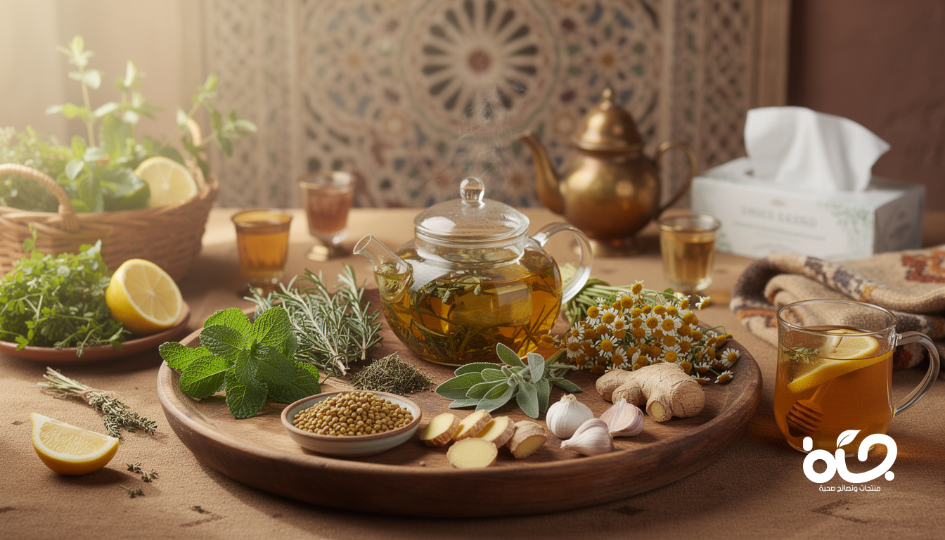أفضل 7 أعشاب مغربية لتقوية المناعة ضد نزلات البرد الشتوية