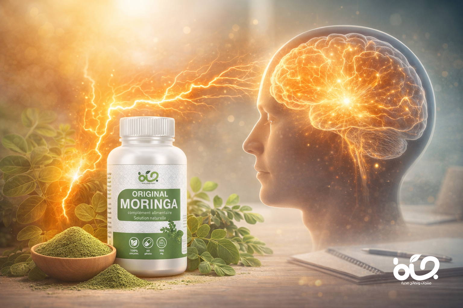 فوائد المورينجا المغربية لتعزيز الطاقة وتحسين التركيز الذهني