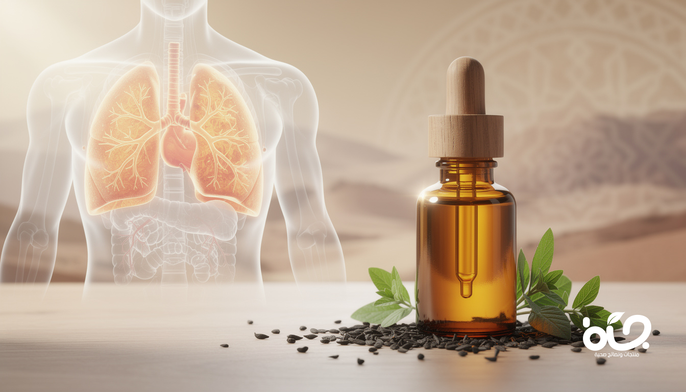 فوائد زيت الحبة السوداء المغربي للجهاز التنفسي والوقاية من الربو