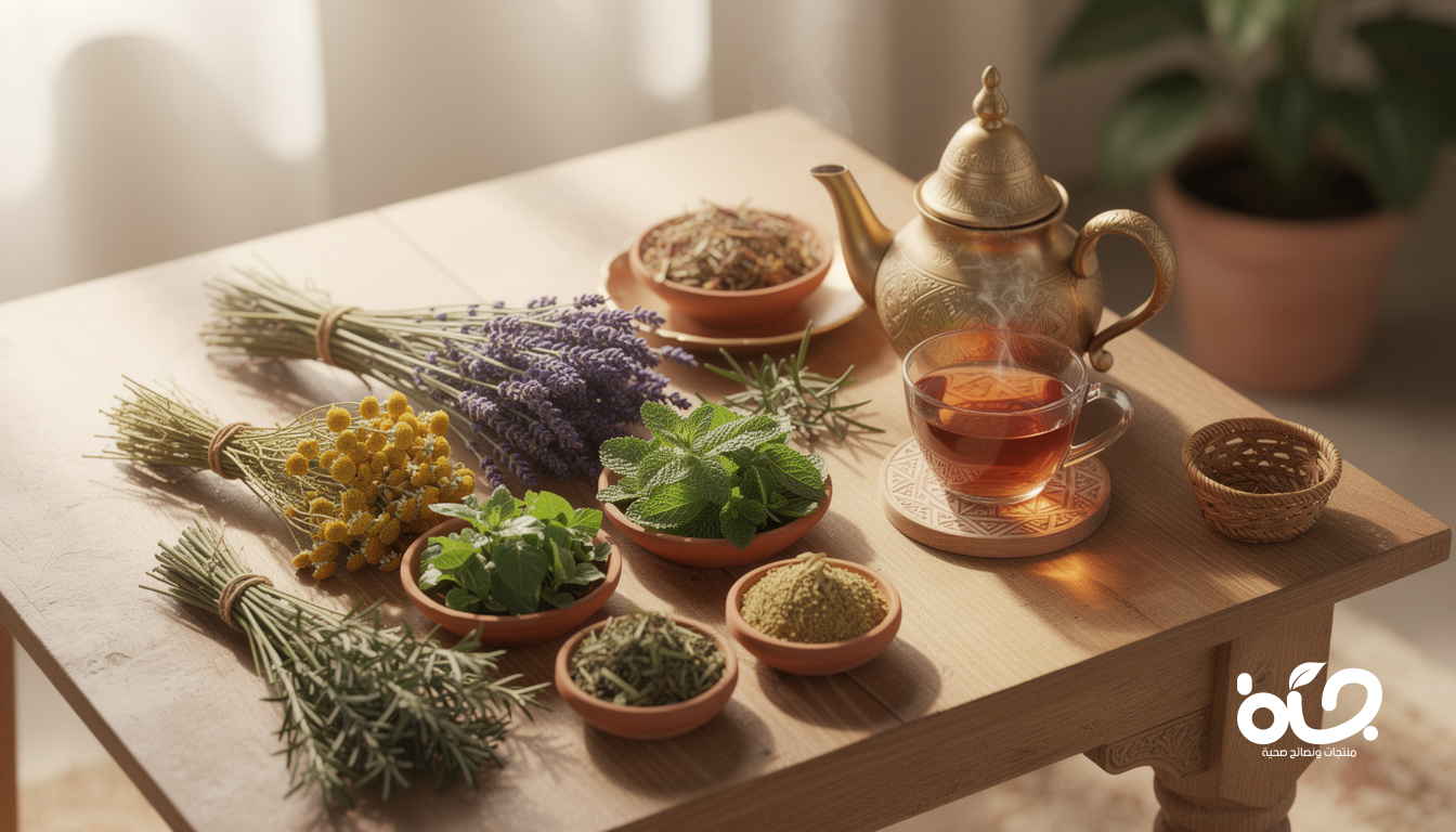 أفضل 10 أعشاب مغربية طبيعية لعلاج القلق والتوتر بطرق آمنة