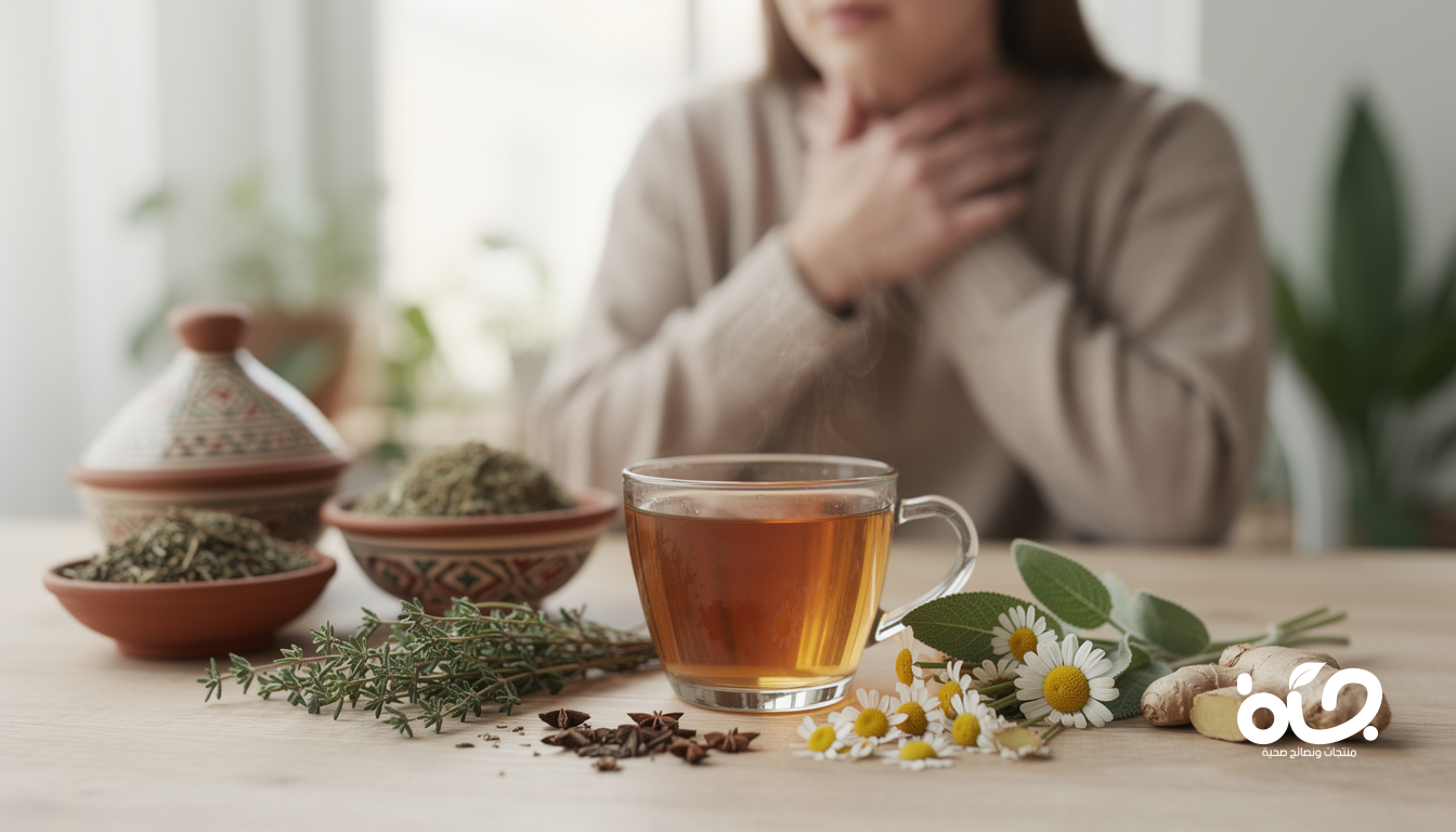 علاج التهاب الحلق بالأعشاب المغربية: حلول طبيعية سريعة