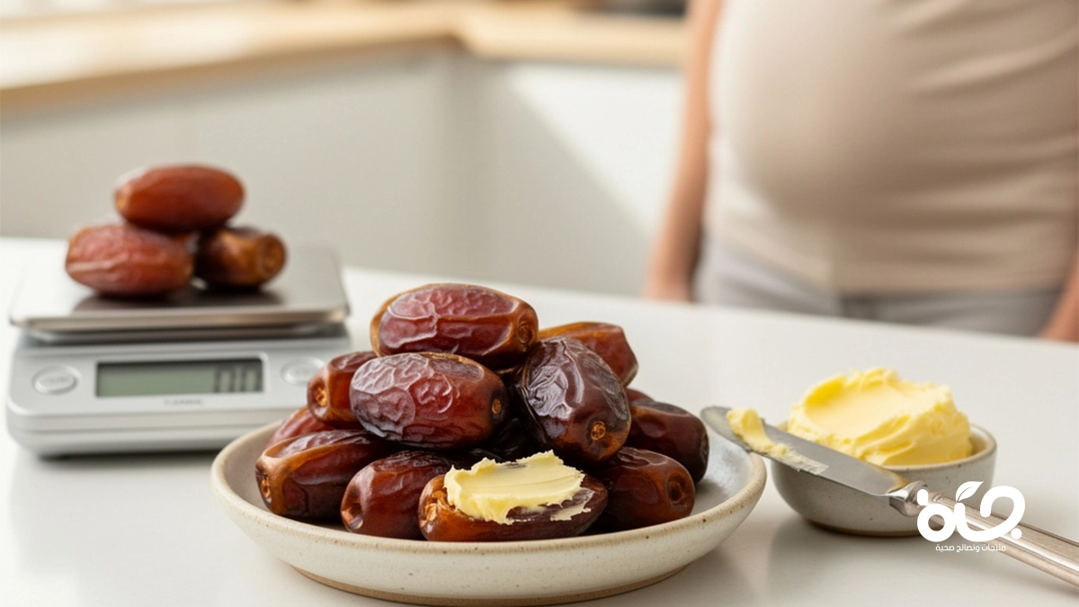 هل التمر مع الزبدة يزيد الوزن فعلاً؟ الحقيقة العلمية وتجربتي الخاصة