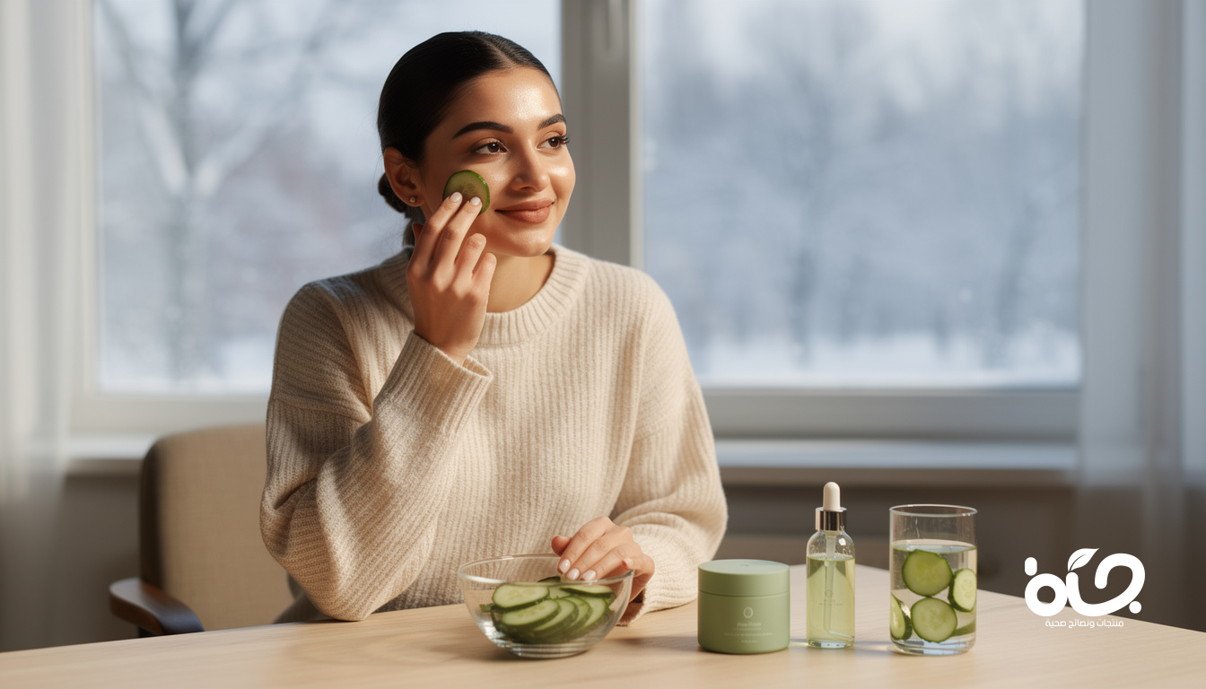 لبشرة رطبة في الجو البارد: استخدمي الخيار بهذه الطرق!