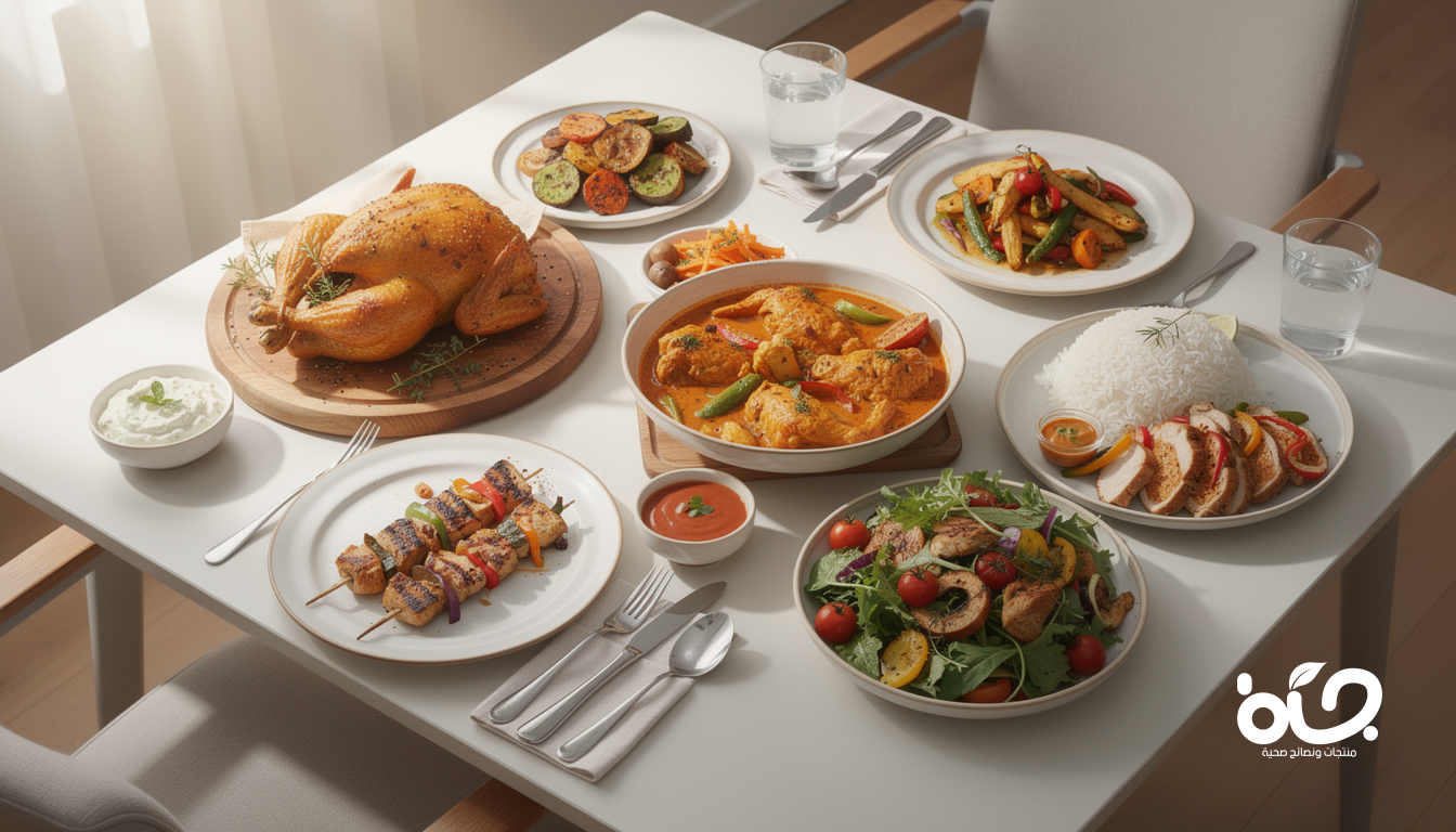 طبخات بالدجاج للغداء: وصفات لذيذة بنكهات مختلفة!