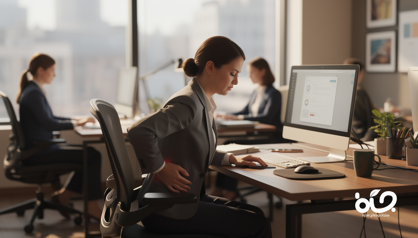 تأثير الجلوس الطويل على صحة الظهر لدى النساء العاملات حقيقة لا يجب تجاهلها