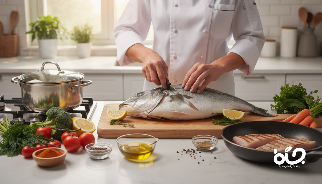 طهي السمك بذكاء: نصائح للحفاظ على العناصر الغذائية