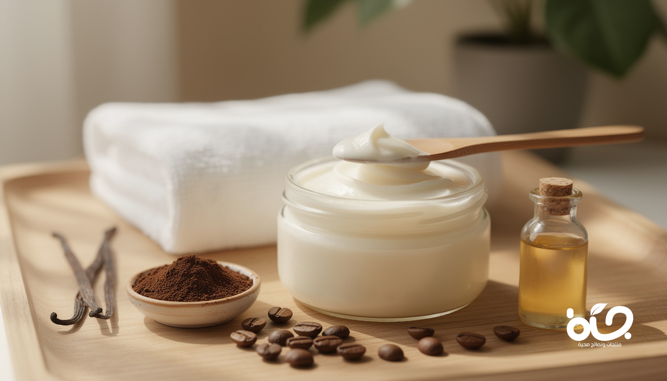 طرق صنع زبدة الجسم الطبيعية برائحة الفانيليا والقهوة