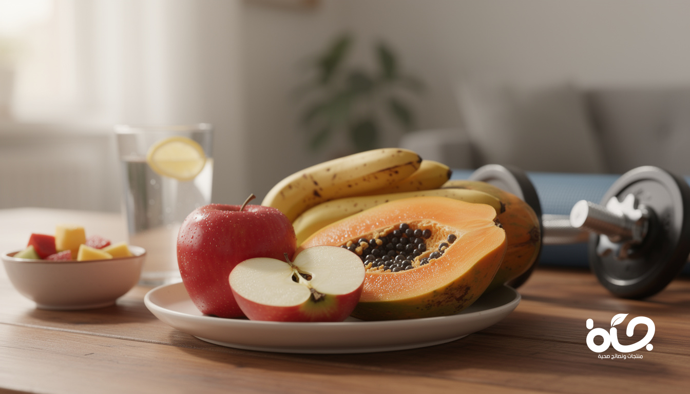 فواكه مثل التفاح والبابايا والموز يمكن أن تدعم الصحة بدءًا من الهضم وحتى تعافي العضلات