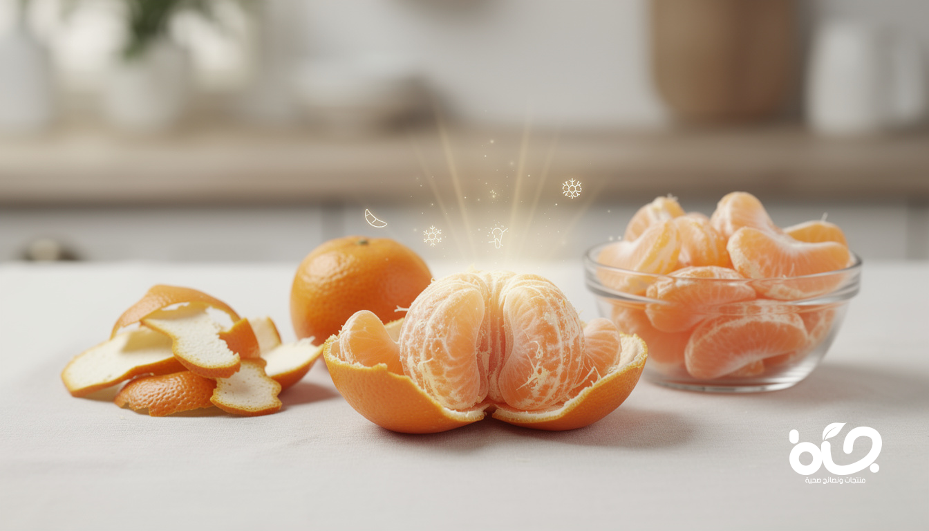 لبّ البرتقال واليوسفي: الفائدة المخفية في الجزء الذي نتخلص منه
