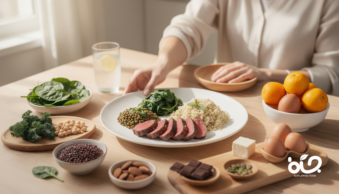 الحديد الطبيعي في وجباتكم اليومية: وداعًا للتعب والإرهاق