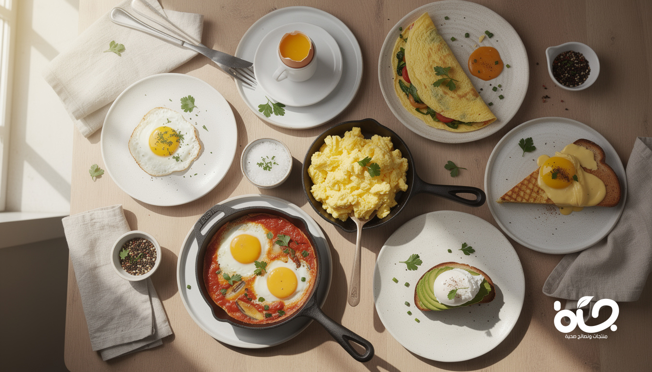 البيض بثمانية أشكال… اكتشفوا طرق تقديمه الشهية