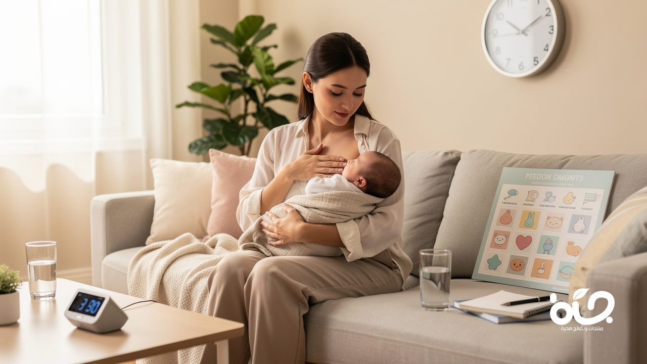 كل ما يخص مدة الرضاعة الطبيعية بالدقائق في الشهر الأول