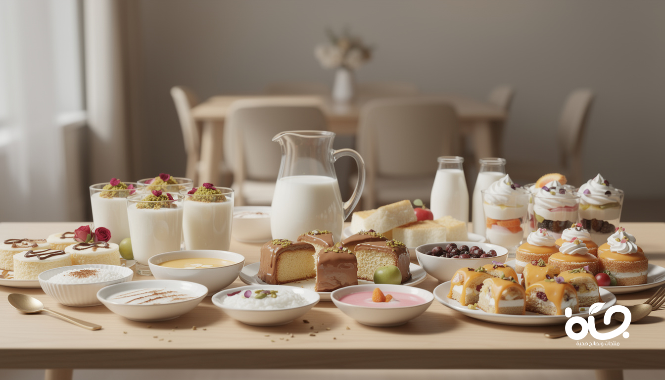 قدموا لعائلتكم وضيوفكم أشهى أنواع الحلويات بالحليب