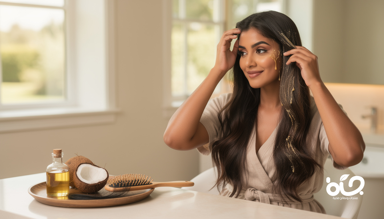 زيت جوز الهند لعلاج تساقط الشعر وتكثيفه