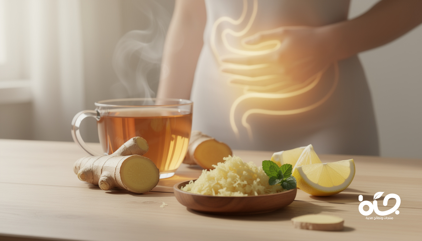 الزنجبيل لعلاج آلام المعدة وتحسين الهضم