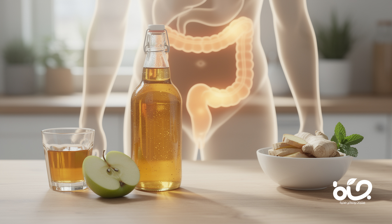خل التفاح لصحة الجهاز الهضمي: فوائده وطريقة استعماله