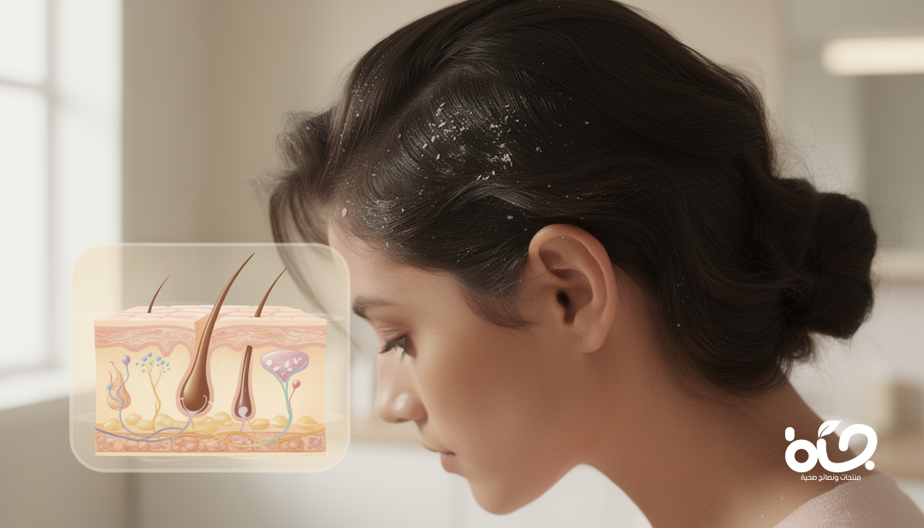 ما سبب قشرة الشعر؟