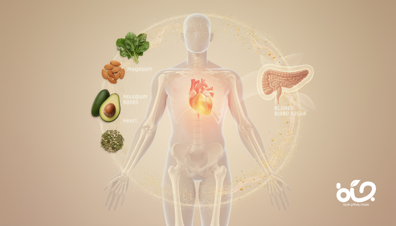 المغنيسيوم لصحة الجسم: العنصر الأساسي لحماية القلب والعظام وضبط سكر الدم