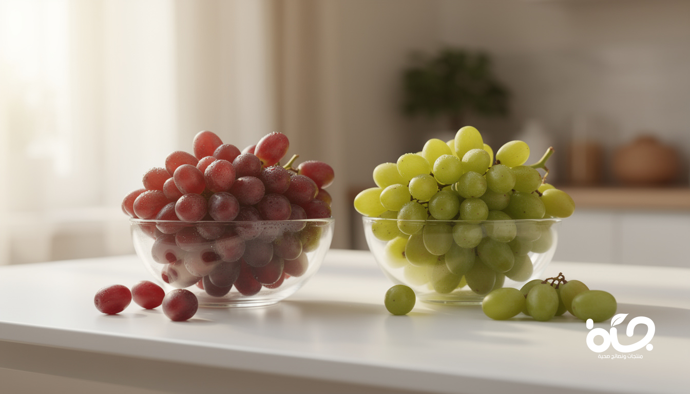 أيهما أفضل.. العنب الأحمر أم الأخضر؟
