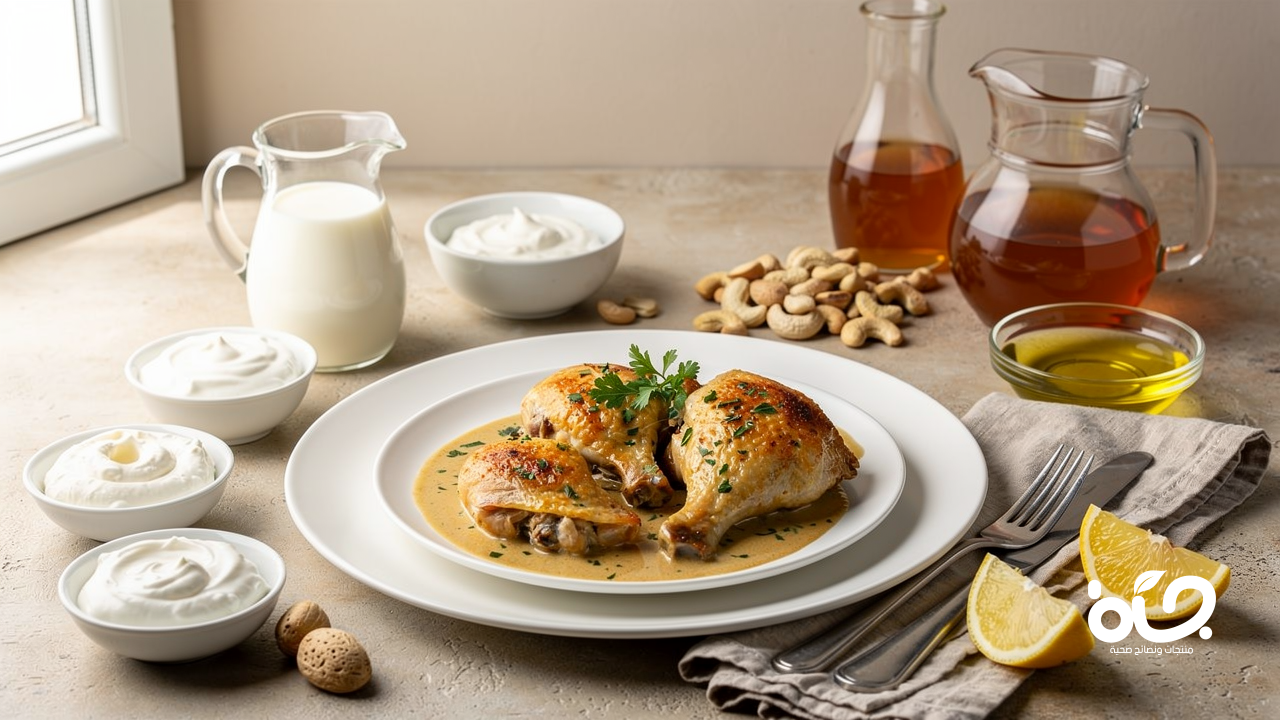 وداعًا لكريمة الطبخ: جربوا هذه البدائل اللذيذة مع الدجاج