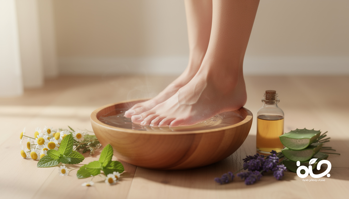 علاجات طبيعية لسخونة القدمين