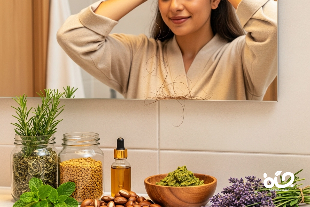 وصفات طبيعية لعلاج تساقط الشعر بعد الولادة باستخدام أعشاب مغربية
