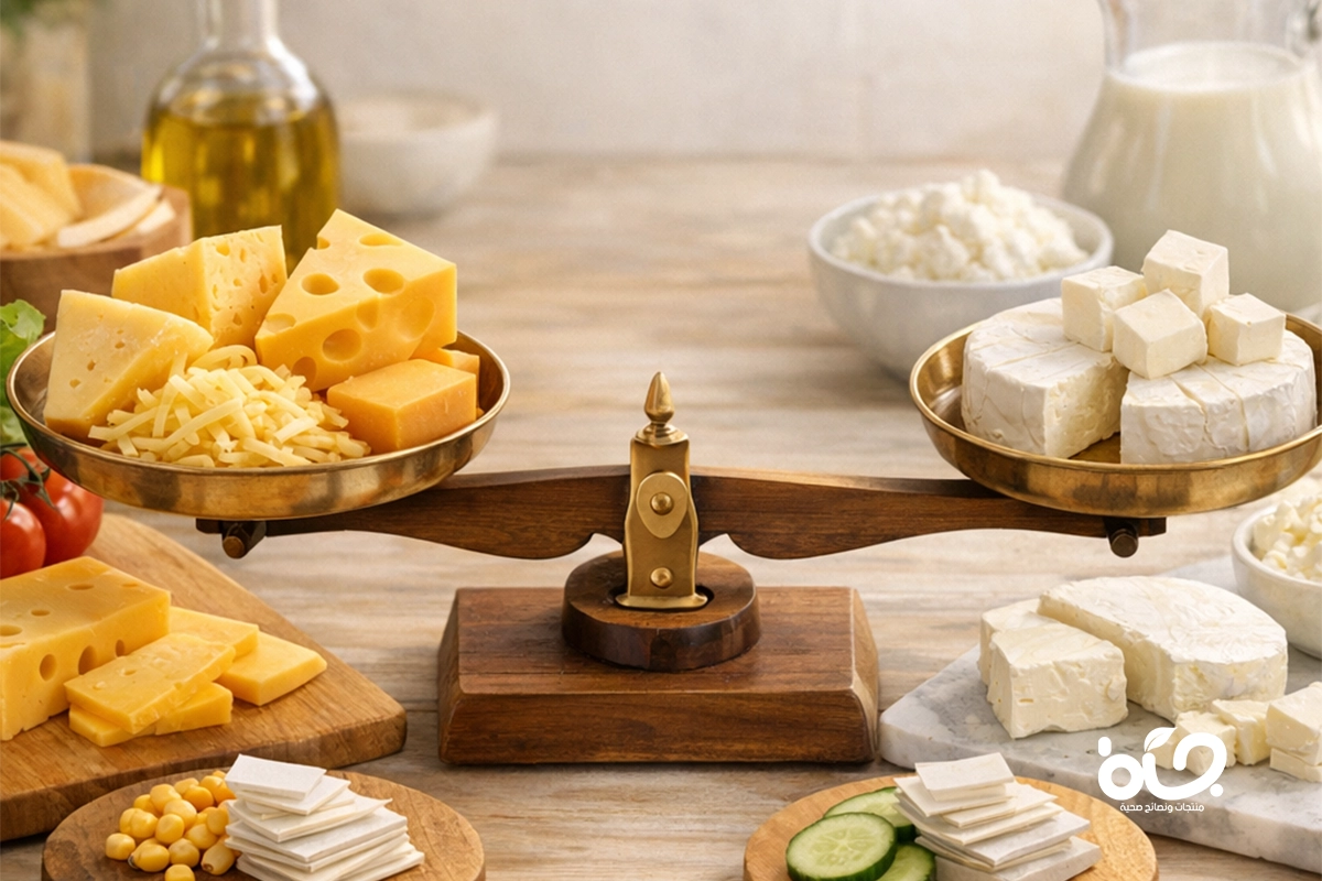 أيهما أفضل للرجيم؟ السعرات الحرارية في الجبن الأصفر مقابل الأبيض