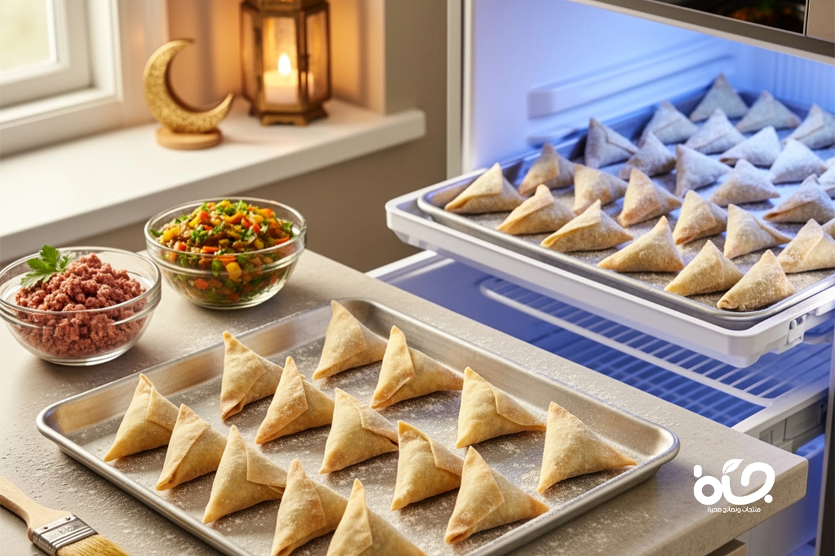 تفريز السمبوسك في رمضان: طريقة مضمونة لتجميد كل قطعة منفصلة