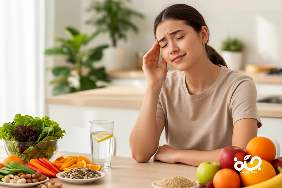 تخلص من الصداع طبيعياً بالعناصر الغذائية الصحيحة
