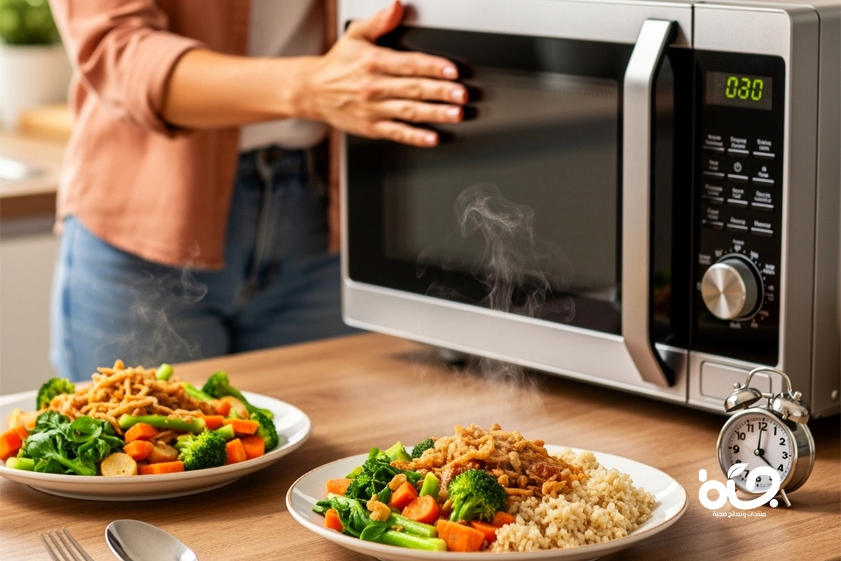 هل تعلمون أن إعادة تسخين الأكل أحيانًا قد تضر بصحتكم؟