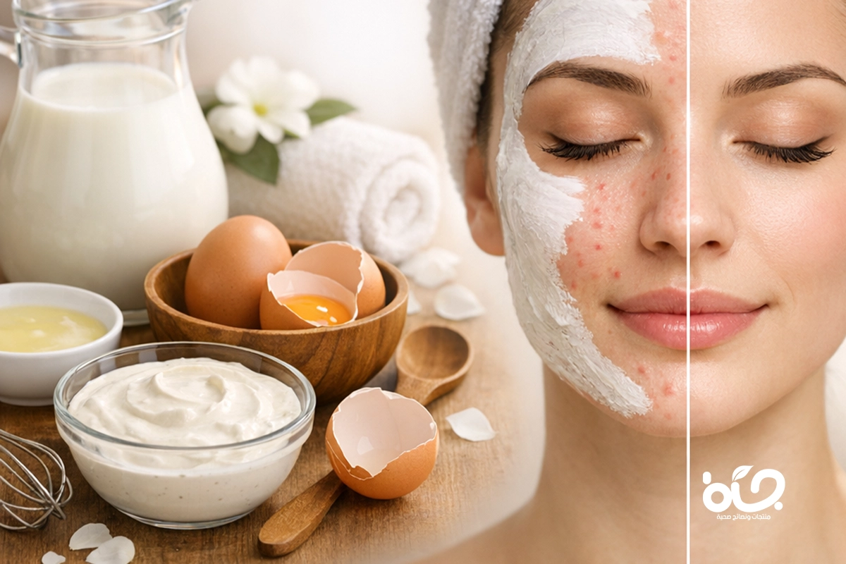 ماسك الحليب وبياض البيض: سر التخلص من آثار الحبوب نهائياً