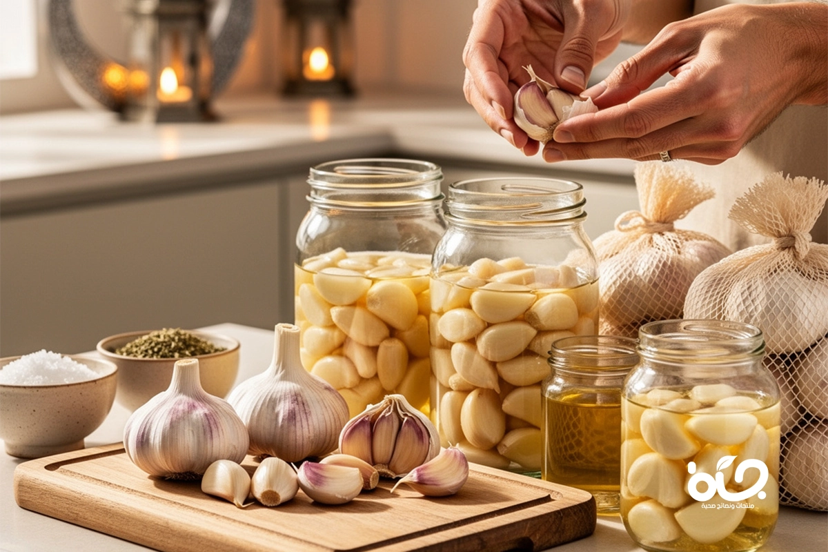 احفظ الثوم طازجاً طوال رمضان: طرق سهلة للحفاظ على اللون والطعم