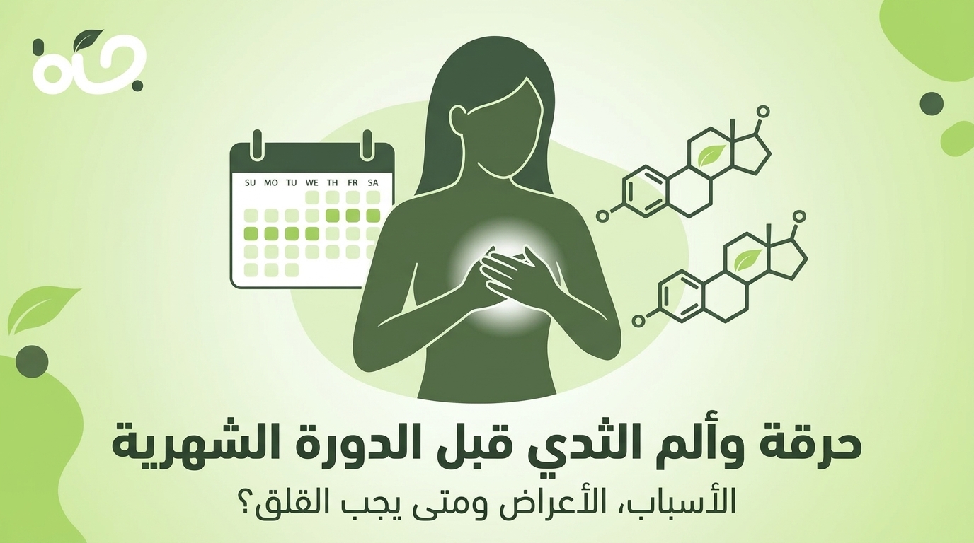 حرقة وألم الثدي قبل الدورة الشهرية: الأسباب والعلامات التي تستدعي زيارة الطبيب