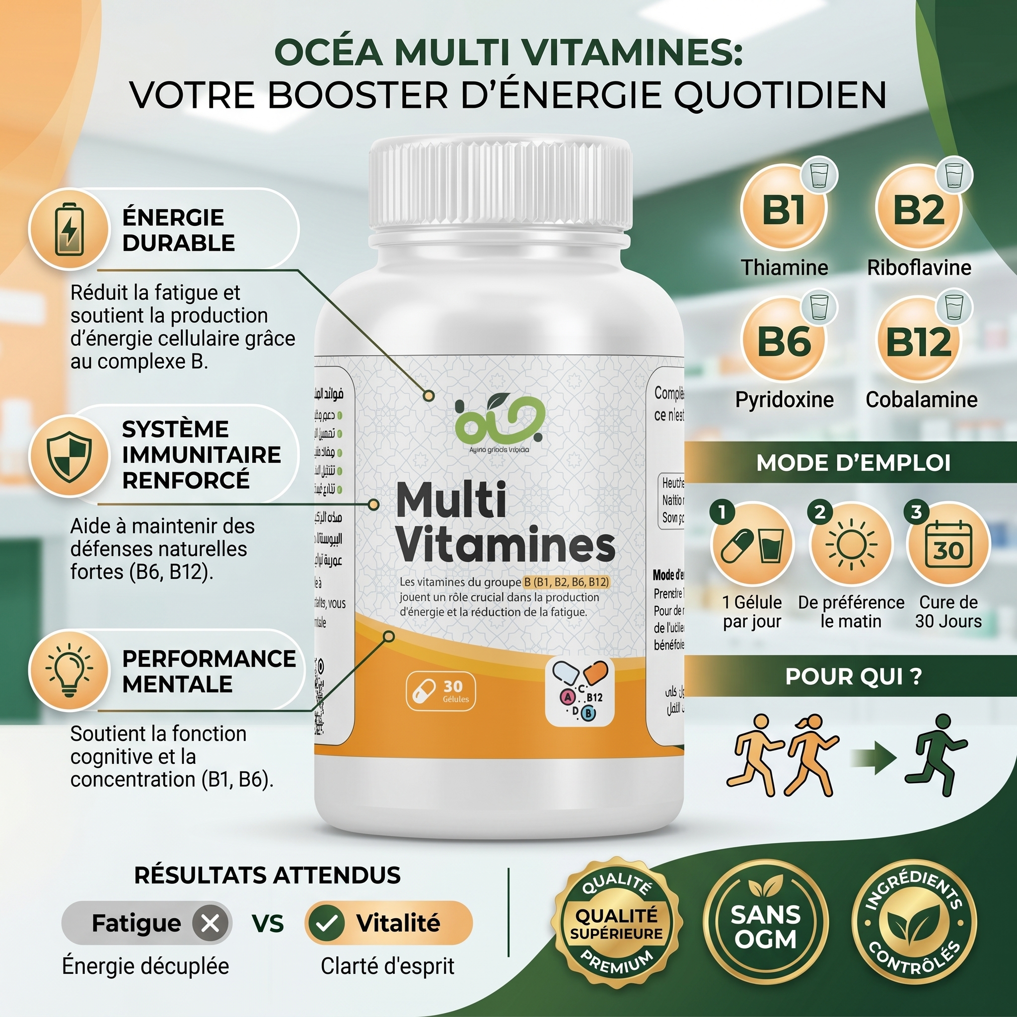 MultiVitamines | Complexe Complet de Vitamines et Minéraux
