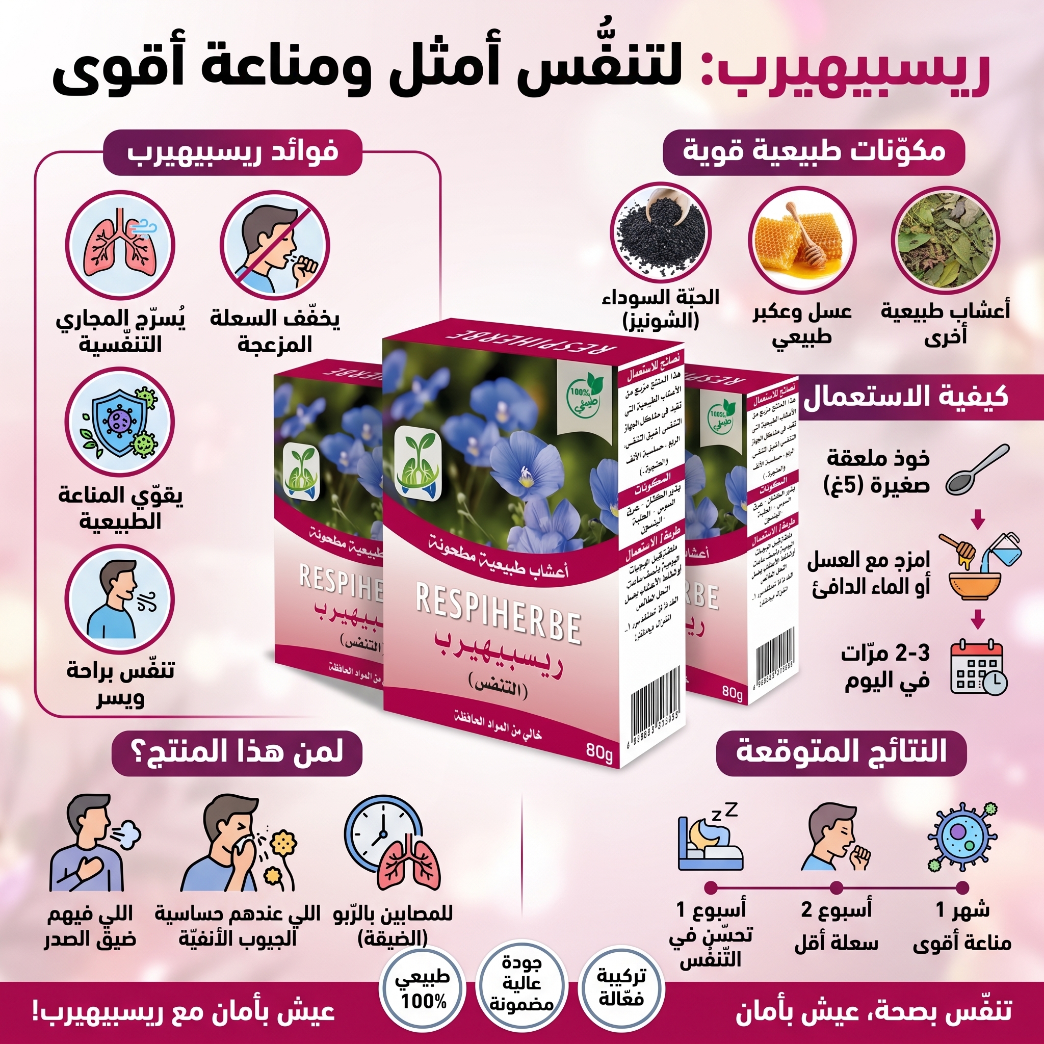 RESPIHERBE Pack X3 – تنفس أفضل بثمن 95 DH