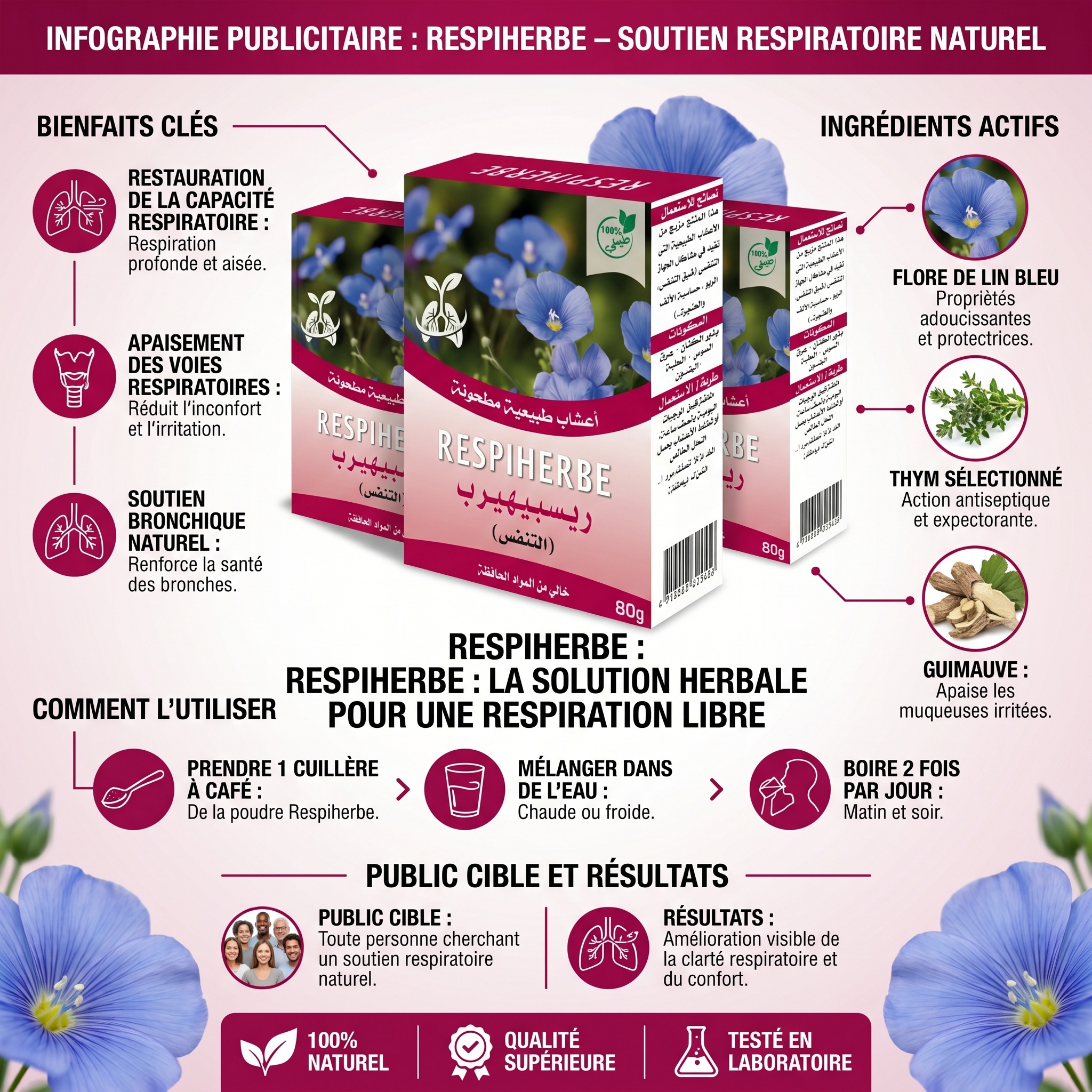 Pack RESPIHERBE X3 – Respirez mieux pour seulement 95 DH