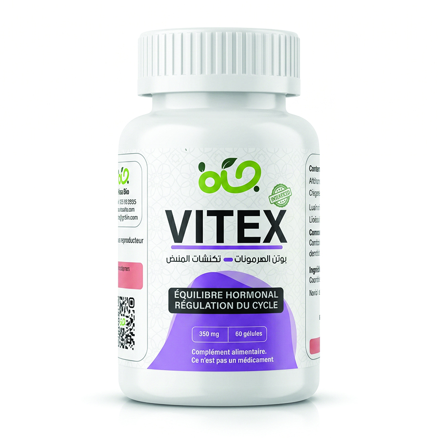 كف مريم (Vitex) : مكمل غذائي طبيعي لتنظيم الدورة ودعم التوازن الهرموني للنساء