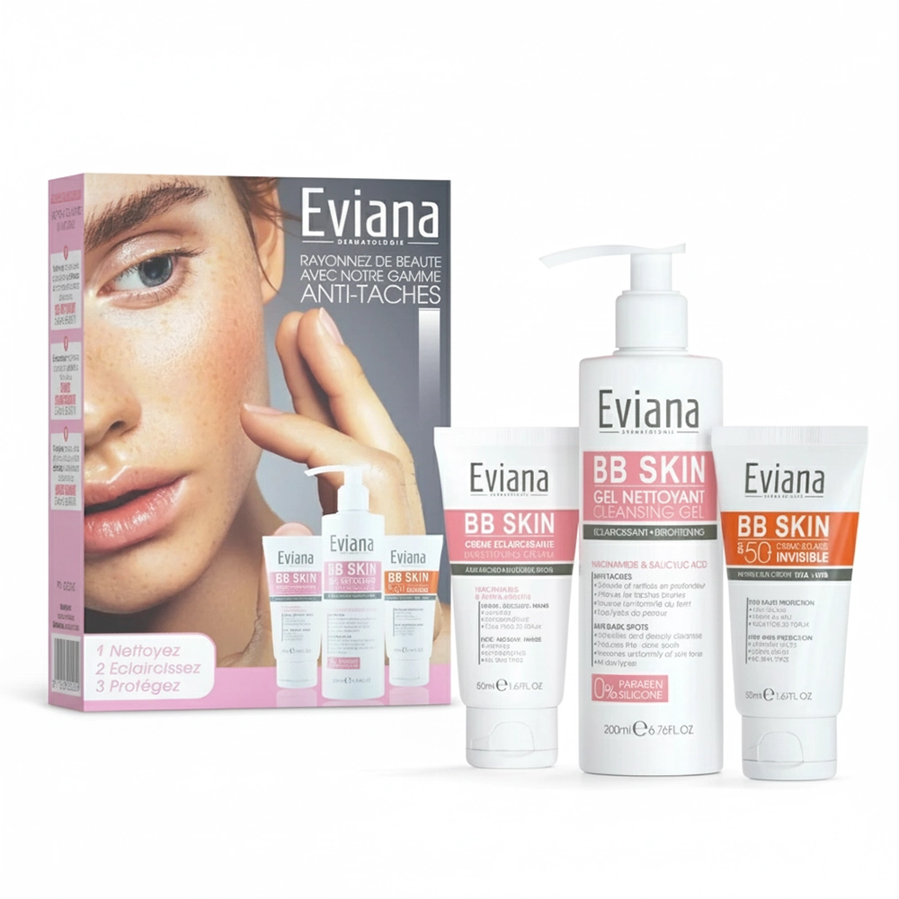 Eviana Pack لتفتيح البشرة ومكافحة البقع الداكنة – الحل الأمثل لبشرة متألقة