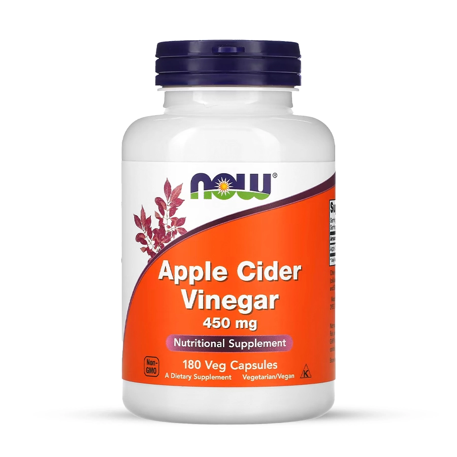 Apple Cider NAW™ | خل التفاح الطبيعي من NOW Foods للتنحيف وتعزيز المناعة وهضم مريح – 180 كبسولة نباتية أصلية