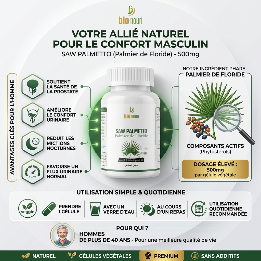 Saw Palmetto - Le Soutien Naturel N°1 pour la Prostate