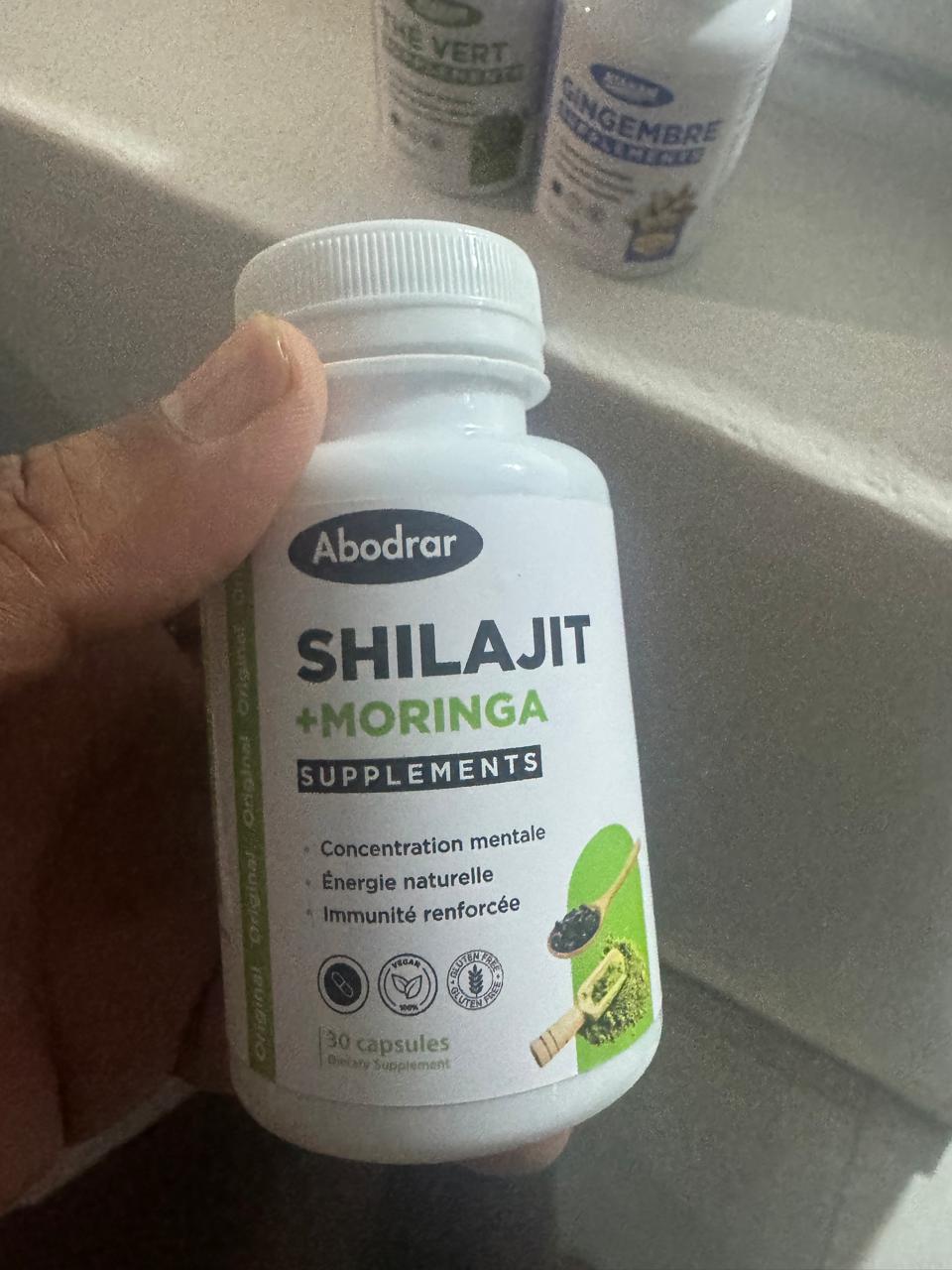 Shilajit + Moringa – Gélules Naturelles pour l'Énergie, la Concentration et l'Immunité